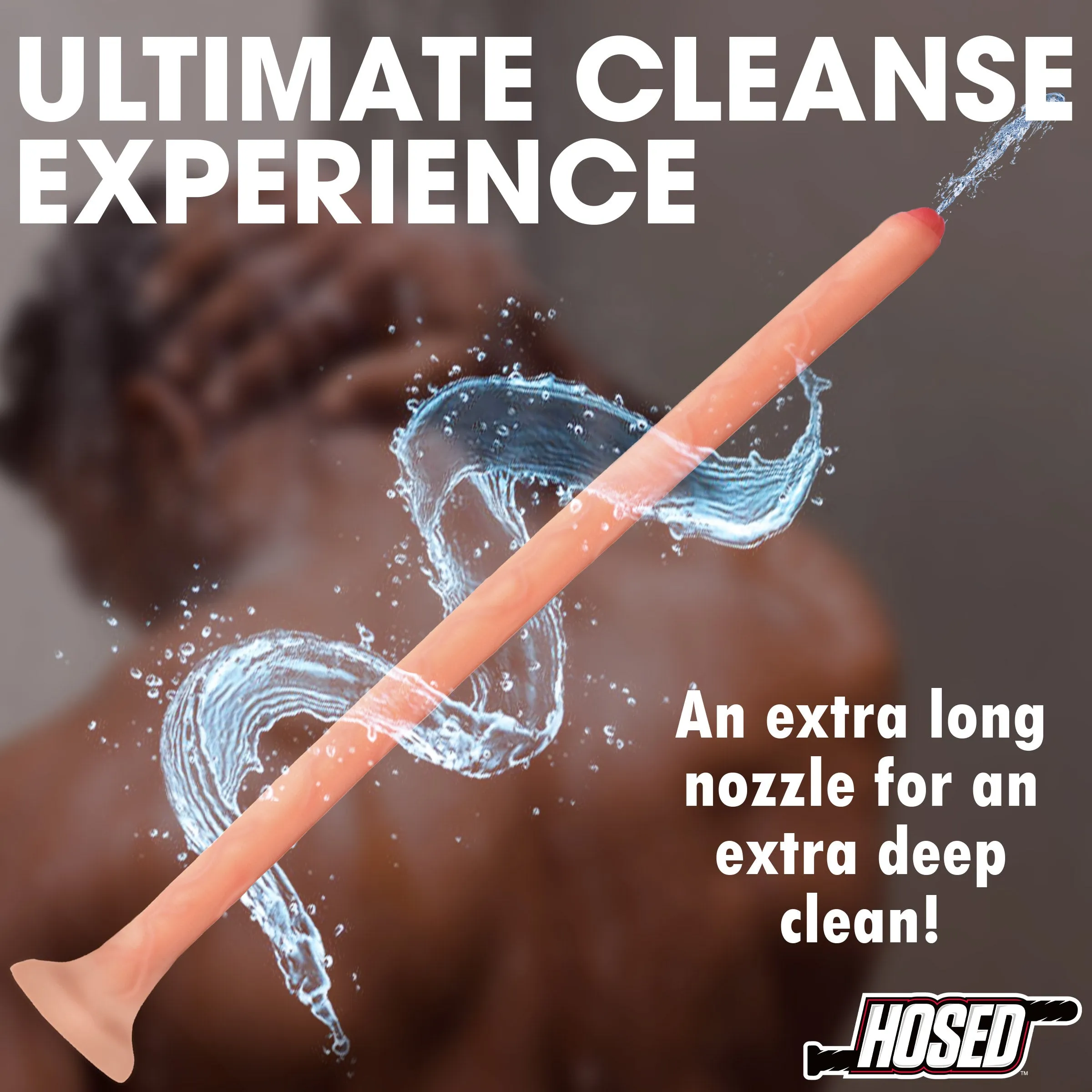 19" Uncircumcised Slim Silicone Enema Hose