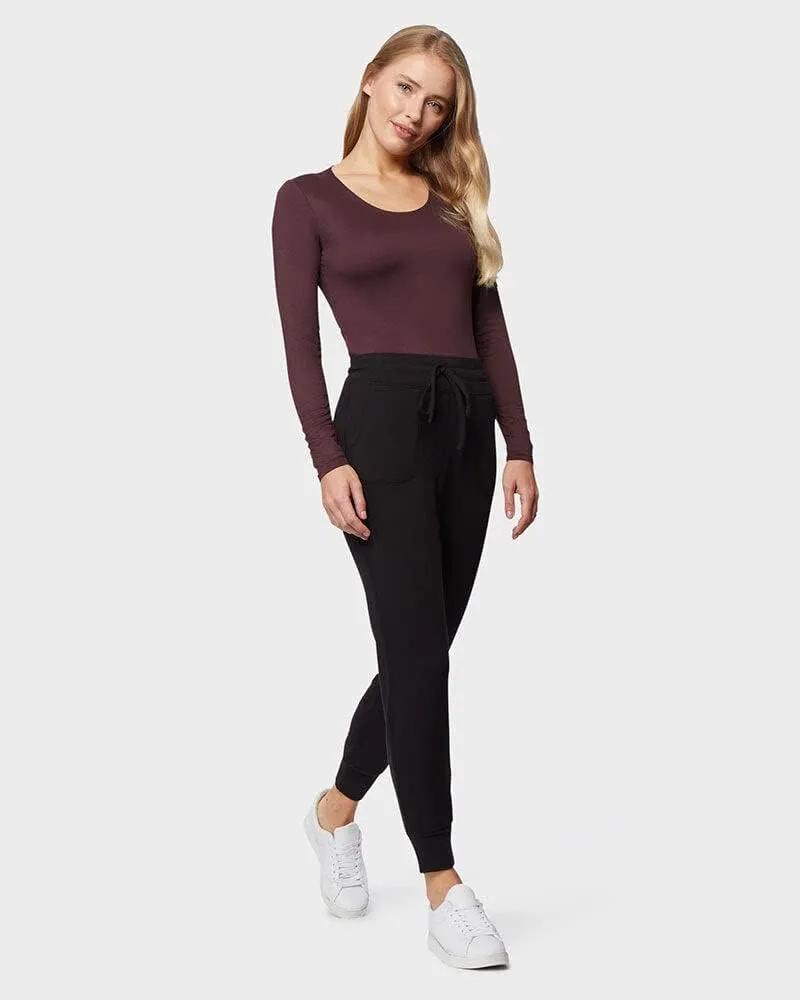 32 Degrees Women's Lightweight Baselayer Scoop Top | Long Sleeve | Form Fitting | 4-Way Stretch | Thermal