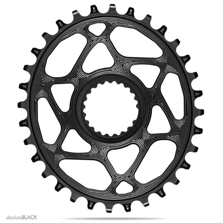Absolute Black Oval MTB Chainring 1X Direct Mount Shimano HG  12 Speed