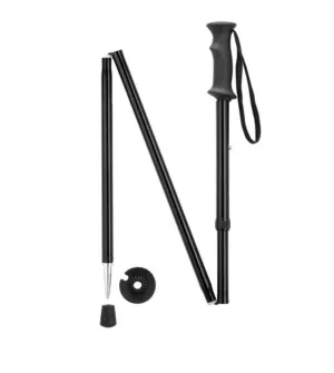 BACKCOUNTRY FOLDING HIKER Walking Stick, 49-53", black