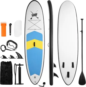 BODIOO Inflatable Paddle Board Stand Up Paddle Board SUP Board with 120"x30"x6" for Youth & Adults Summer