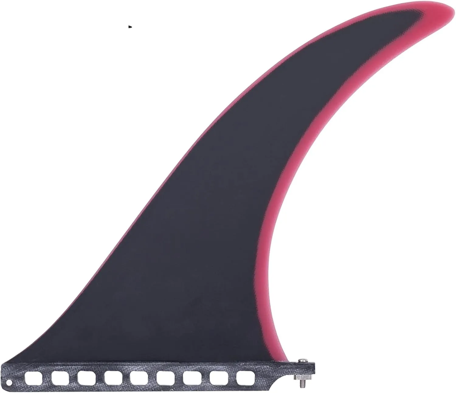 Boogie Boards Surfboard Fin 11 Inch Fiberglass Center Single Box Fin 11" Longboard Base Sup Accessories (Color : Black Bordo 11 inch)