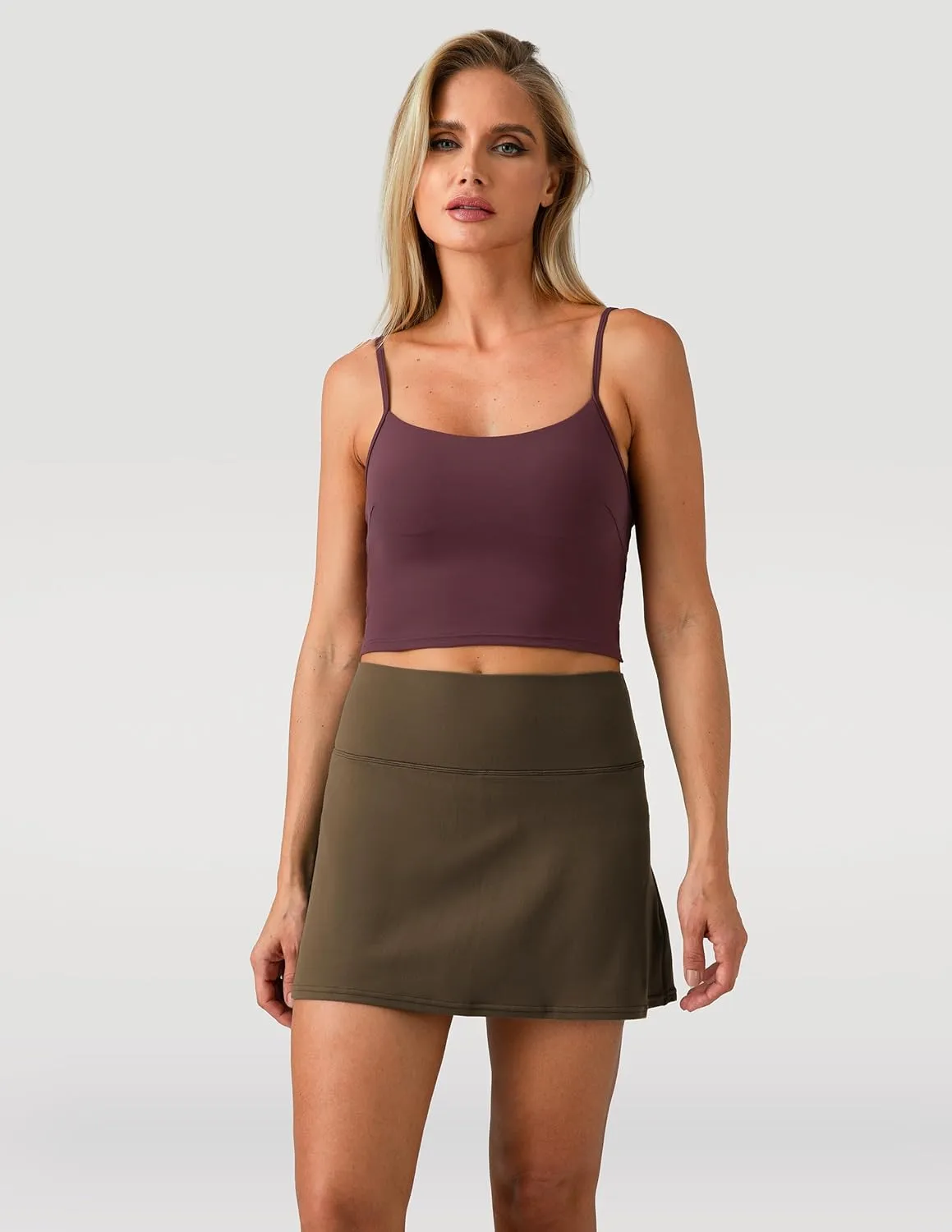 Colorfulkoala Dreamlux Skirts for Women High Rise Athletic Golf Tennis Skorts Built-in Shorts with Pockets