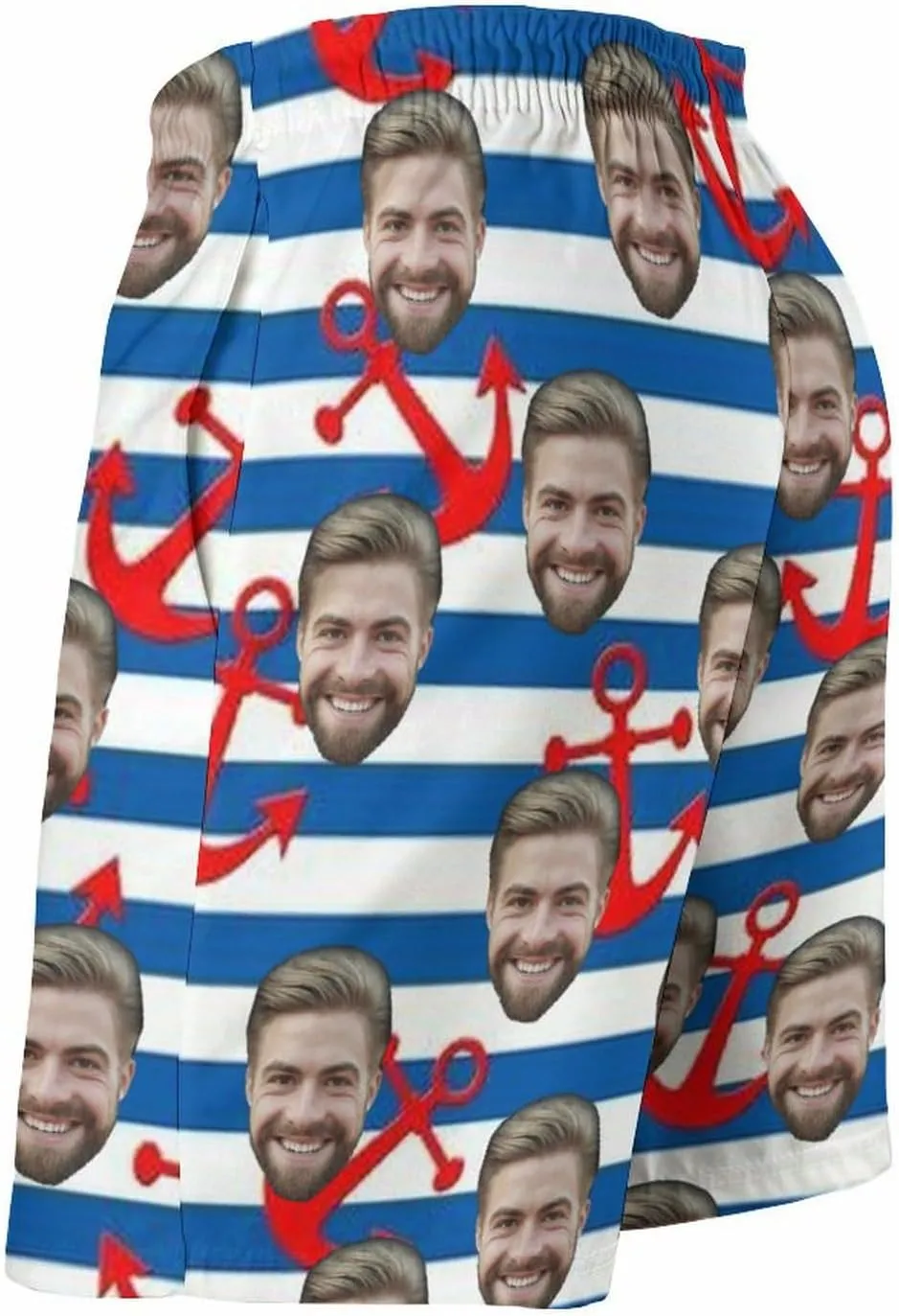 Custom Faces Men's Swim Trunks Quick Dry Beach Shorts Personalized Funny Shorts Customize Your Photo Bathing Suits