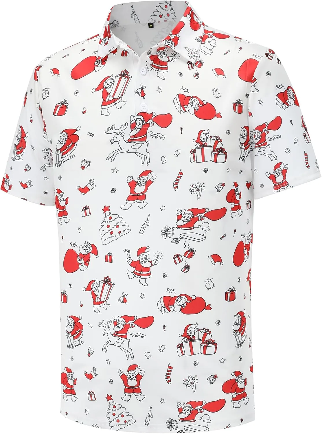 Golf Shirts for Men Dry Fit Short Sleeve Mens Golf Shirt Performance Moisture Wicking Polo Shirts Funny Golf Polo Shirts
