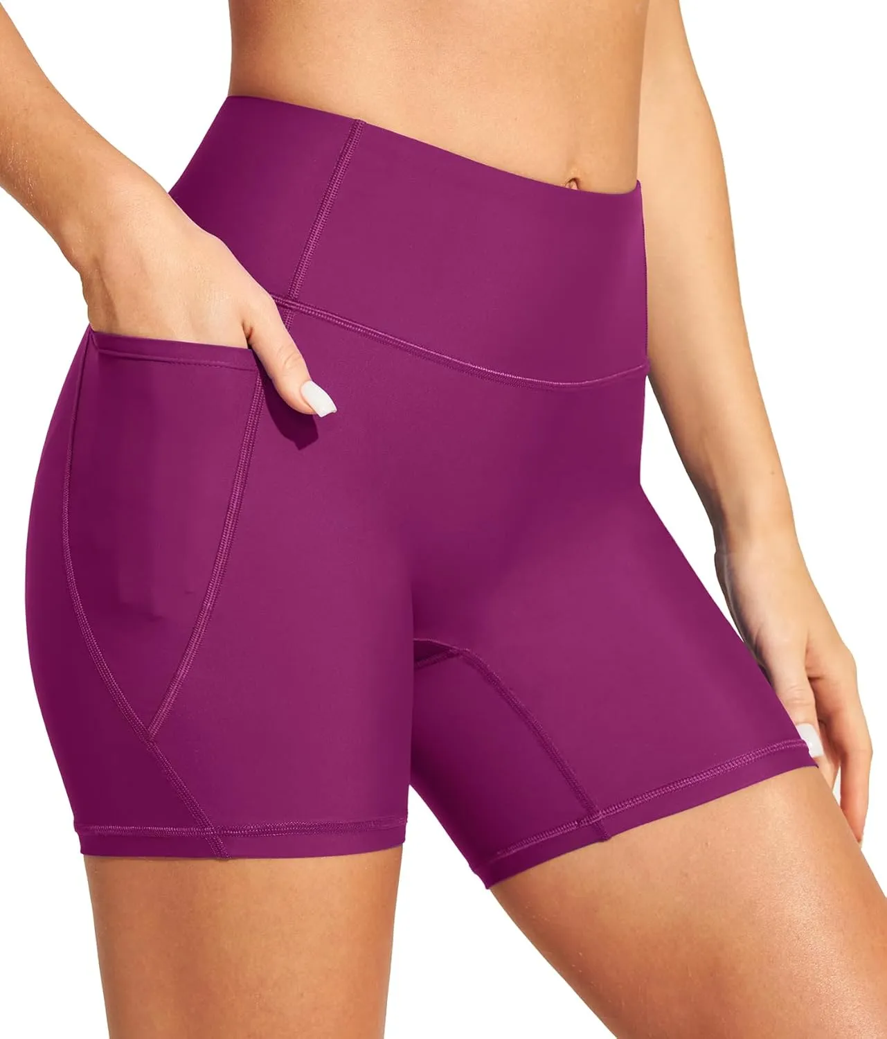 IUGA Womens Swim Shorts Tummy Control Swim Board Shorts UPF 50  Quick Dry Swimsuits Bottoms for Women with Pockets