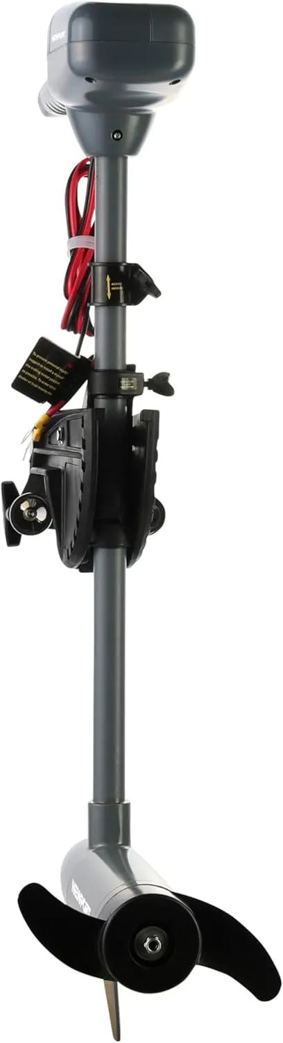 Kayak Series 55lb Thrust Transom Mounted Saltwater Electric Trolling Motor w/LED Battery Indicator (24" Shaft)