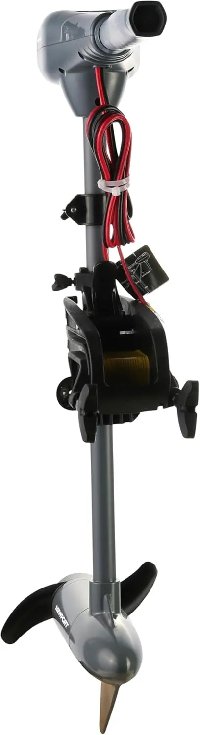 Kayak Series 55lb Thrust Transom Mounted Saltwater Electric Trolling Motor w/LED Battery Indicator (24" Shaft)
