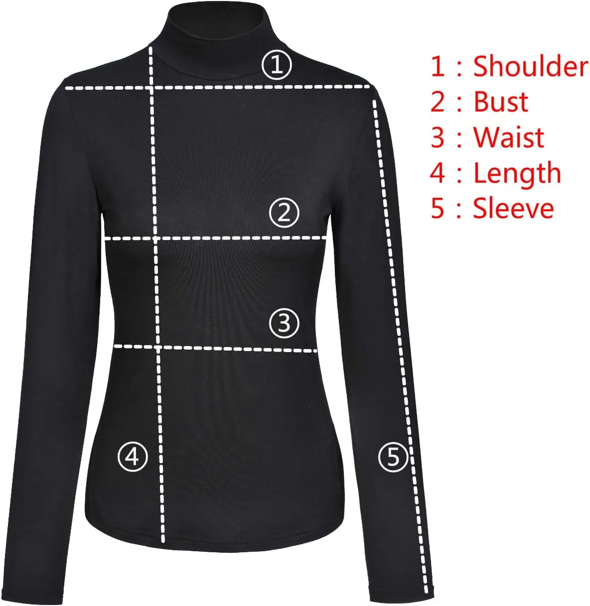 Kindcall Womens Slim Fitted Mock Turtleneck Tops Long Sleeve Lightweight Base Layer Shirts