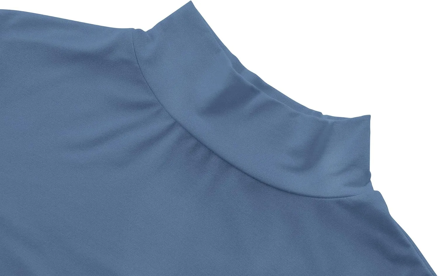 Kindcall Womens Slim Fitted Mock Turtleneck Tops Long Sleeve Lightweight Base Layer Shirts