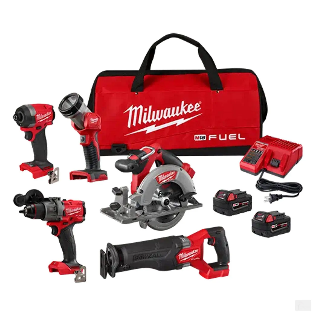 Milwaukee M18 FUEL 5pc Combo Kit (3697-25)