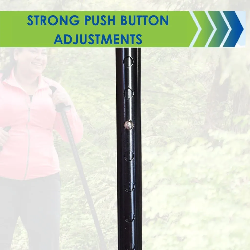 Motivator Super Duty Therapy Poles for Balance and Rehab - Patented Stability Grips - 2 Pieces Adjustable w/ Strong Push Button Locks, Detachable Rubber Feet and Travel Bag - For Heights up to 7 feet and Weights up to 500lbs (Sold as Set of 2)
