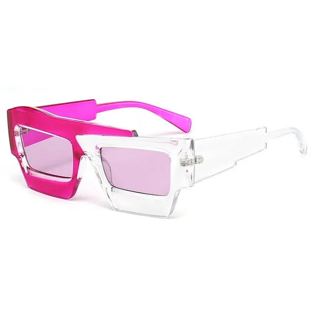 "Ecstatic" Irregular Shape Sunglasses