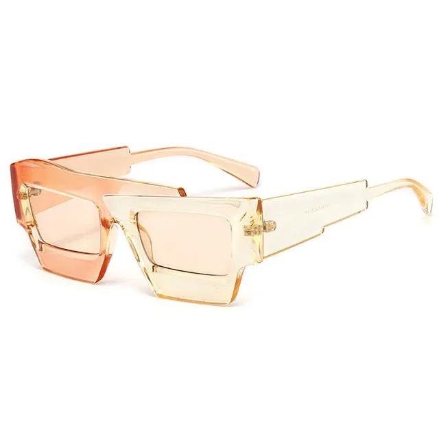 "Ecstatic" Irregular Shape Sunglasses