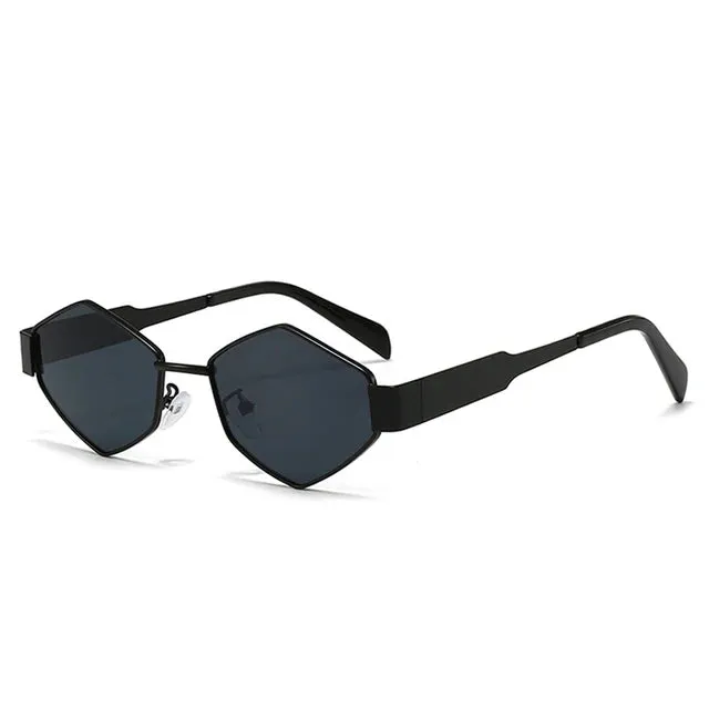 "Frank" Retro Mens Vintage Frame Polygon Sunglasses