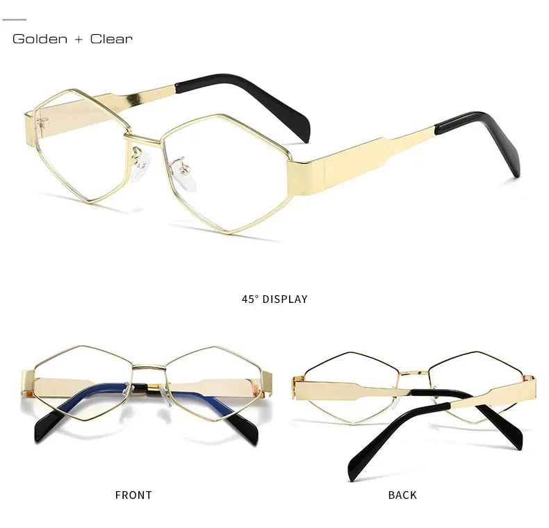 "Frank" Retro Mens Vintage Frame Polygon Sunglasses