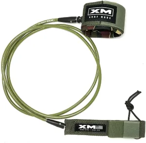 Regular Premium Surfboard Leash, 5/6/7/8/9/12ft Length, Cord (.270 in.) Unbreakable Swivels, Detachable Railsaver, Made in USA [3 Yr Warranty]