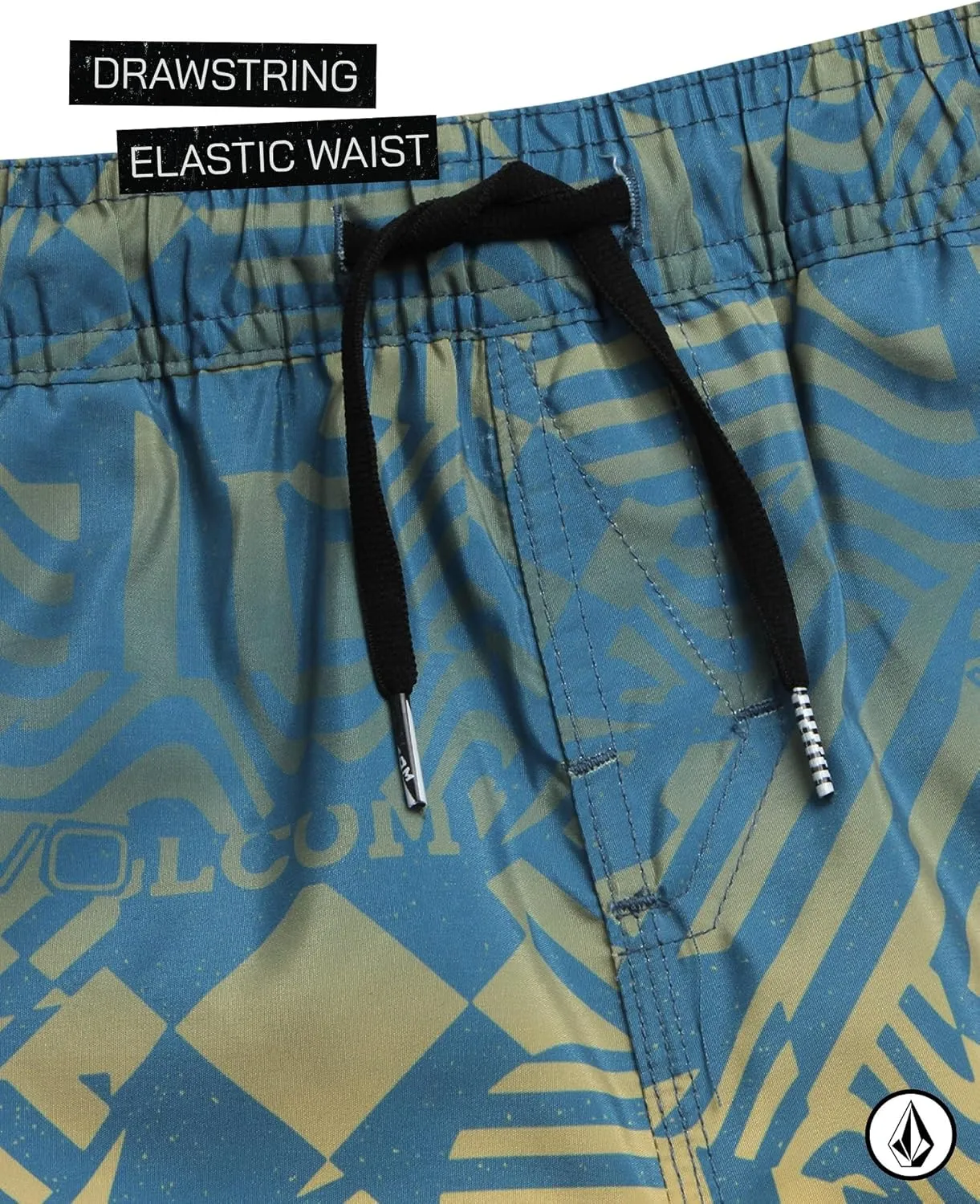 Volcom Boys Swim Trunks - UPF 50  Quick Dry Board Shorts with Drawstring Waist - Bathing Suit Swimsuit for Boys (Size: 8-16)