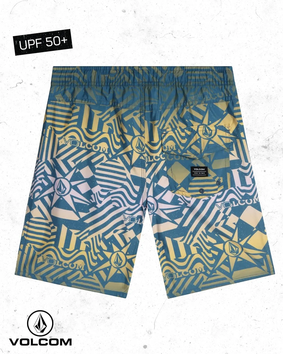 Volcom Boys Swim Trunks - UPF 50  Quick Dry Board Shorts with Drawstring Waist - Bathing Suit Swimsuit for Boys (Size: 8-16)