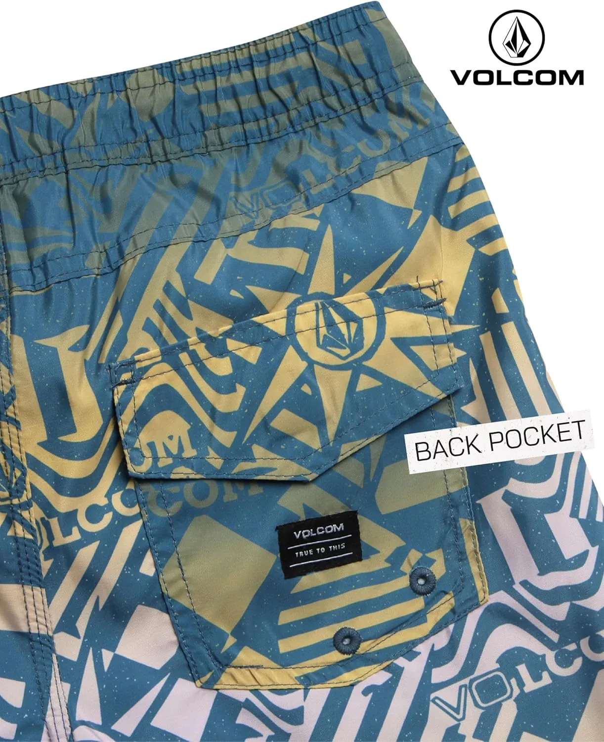 Volcom Boys Swim Trunks - UPF 50  Quick Dry Board Shorts with Drawstring Waist - Bathing Suit Swimsuit for Boys (Size: 8-16)