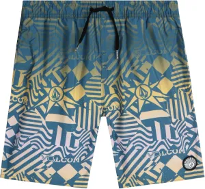 Volcom Boys Swim Trunks - UPF 50  Quick Dry Board Shorts with Drawstring Waist - Bathing Suit Swimsuit for Boys (Size: 8-16)
