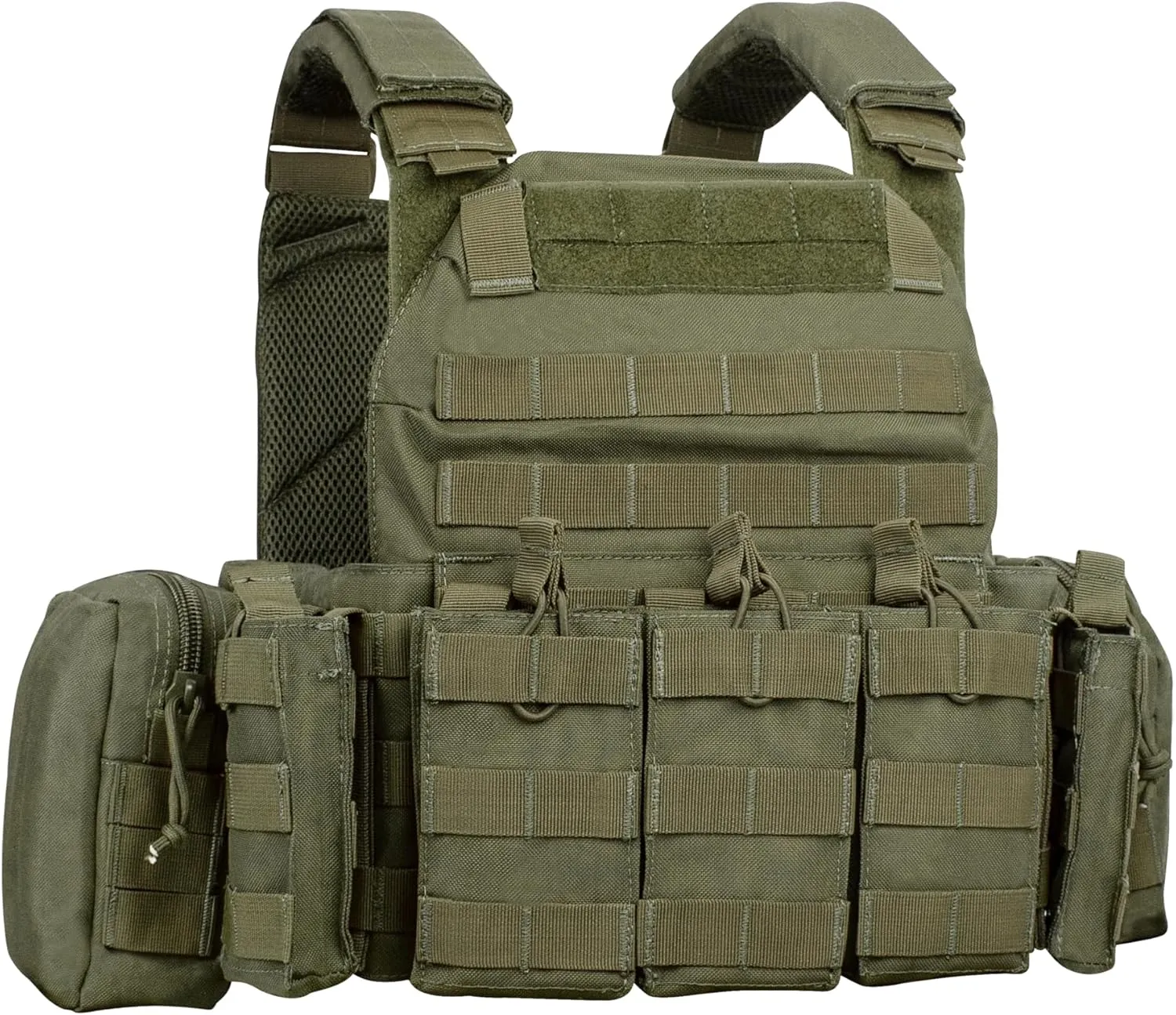 WOLFHUNT Tactical Vest for Men - Airsoft Vest with Molle System, Weighted Vest Premium & Modular Gear for Gaming Enthusiasts